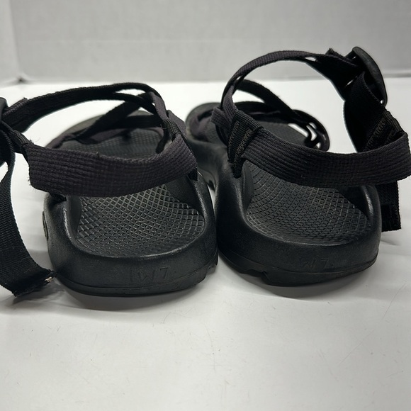 Chaco Sandals Shoes Open Toe Adjustable Strappy Solid Black Women's Size 7 - Picture 6 of 10